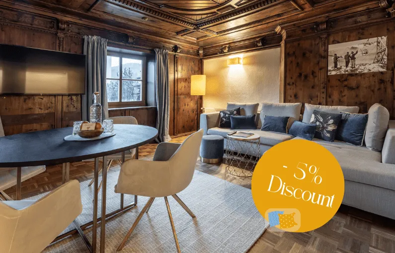 Cozy living room with discount offer